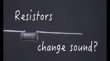Resistors can change tube amplifier sound from power supply?