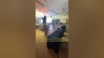 Preparing, Calibrating equipment for a Simultaneous Interpretation Event. Conference Systems Rentals