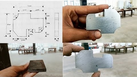 Hacksaw cutting Job practice //Ms flat job cutting practice// iti job practice//iti job (#technical)