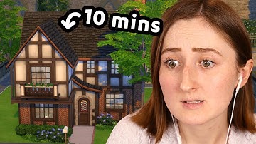 i built an actually good sims house in *only 10 minutes*
