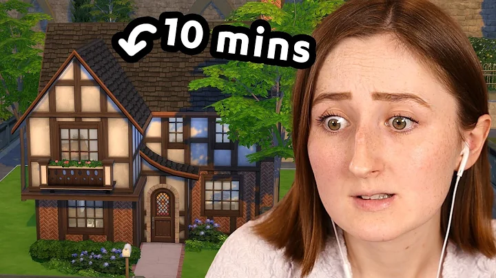 i built an actually good sims house in *only 10 mi...