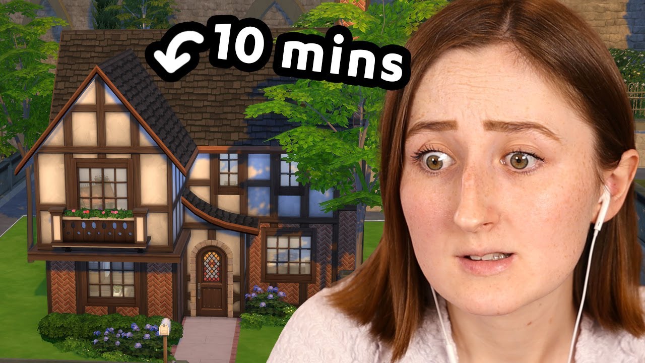 i built an actually good sims house in *only 10 minutes* - YouTube