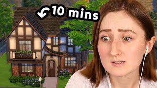 i built an actually good sims house in *only 10 minutes*