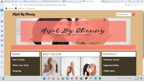 RESPONSI CODING, Membuat Website dengan Menggunakan HTML dan CSS