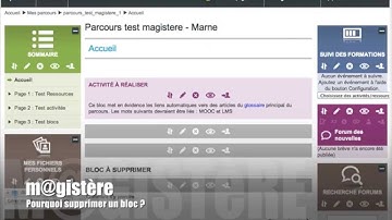 Concepteurs : pourquoi supprimer un bloc?