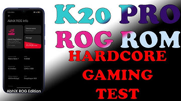 K20 PRO ROG GAMING ROM HARDCORE GAMING REVIEW | FPS & HEAT MONITOR