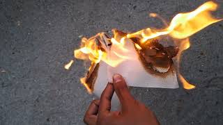 Burning Tissue Paper in Slow Motion: A Fire Spectacle