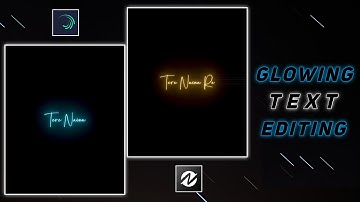 Trending Glowing Lyrics Video Editing Alight Motion + Node Video