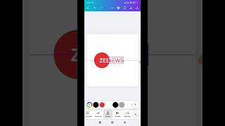 Lets Making Zee News logo In Canva#design #logodesign #shorts