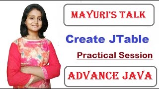 How to create JTable ? | Practical Session | Mayuri's Talk | Mayuri Mali | screenshot 4
