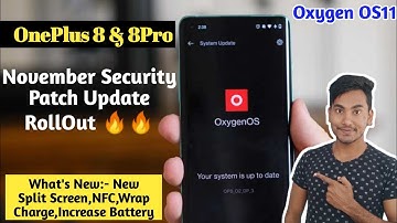 OnePlus 8 & 8 Pro getting OxygenOS 11.0.2.2 with November security patch and several fixes 🔥🔥