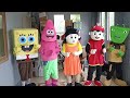 MY FRIEND WEARING COSTUME SQUID GAME, SPONGEBOB, PATRICK, BOBOIBOY & ADU DU DANCE Lily Alan Walker