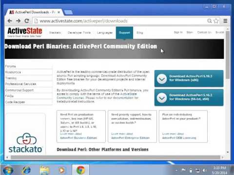 ภาษา perl Update Overview and Installation of PERL - English