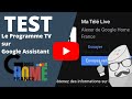 Le programme tv sur google assistant avec ma tl live