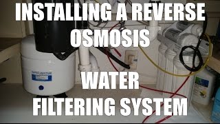 Installing a reverse osmosis water filter from APEC 5 stage (RO-ES50)