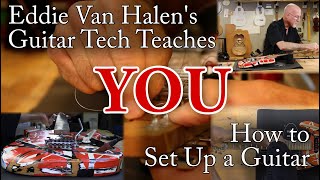 Eddie Van Halen's Guitar Tech Tom Weber Restrings and Sets Up an EVH Frankenstein 'Frankie' Guitar