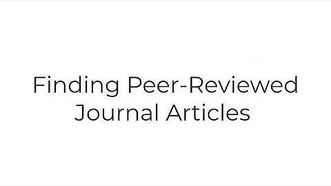 Finding Books and Articles in Under 10 Minutes, An Introduction