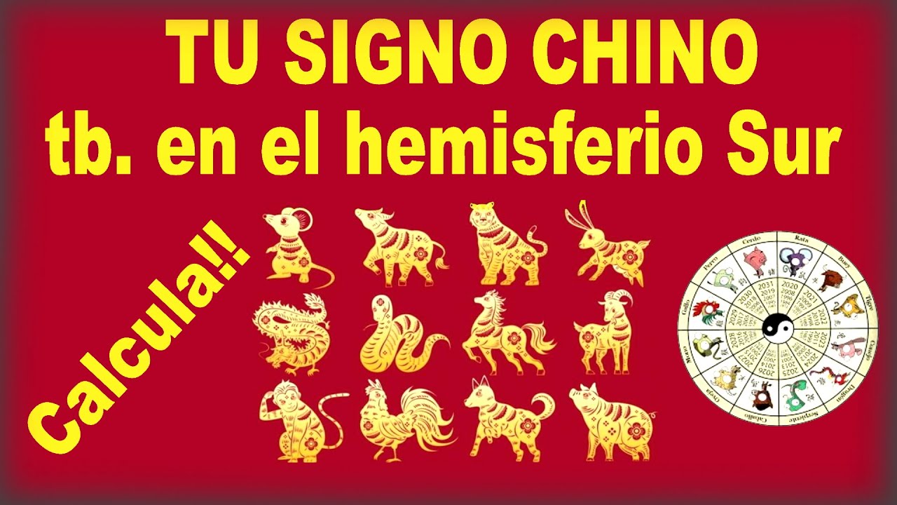 CALCULA TU SIGNO CHINO EN EL HEMISFERIO SUR #ricardlopez -