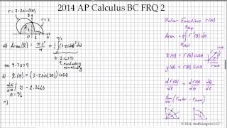 2014 AP Calculus BC FRQ 2