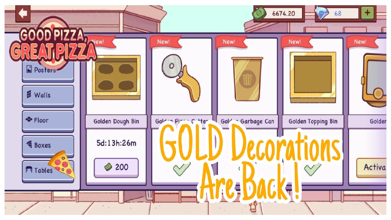 Gold Decorations Are Back - Good Pizza Great Pizza - YouTube