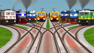 8 Indian Trains Gameplay Video On Realistic Railroad Tracks || Train Simulator Classic Video  screenshot 3