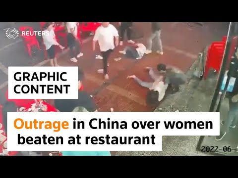 WARNING: GRAPHIC CONTENT Outrage in China over video of women being beaten at a restaurant