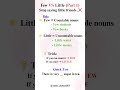 👉 Few vs Little – Easy Grammar Explanation#english #education#spokenenglish#grammar #shorts