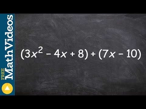 Video: Bagaimana cara menambahkan Trinomial?