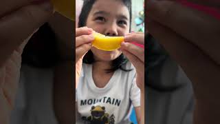 Kids Try the Lemon Challenge 😂 #SourReaction #FamilyFun #KidsChallenge #FunnyVideo #Shorts