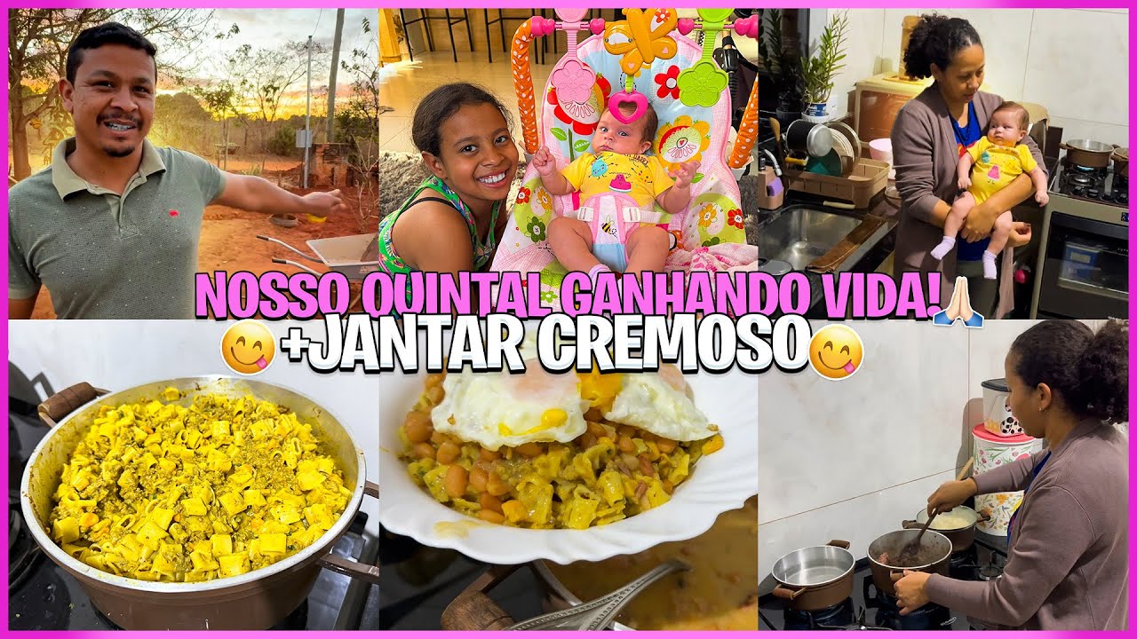 NOVO PROJETO QUE VAI MUDAR TUDO‼️ FIZ DELICIOSO JANTAR CREMOSO 🍝 