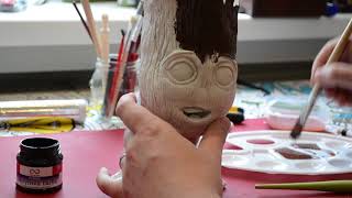 Sculpting Groot