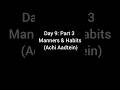 Day 9: Part 3 - Manners for Kids in English | Bachon ko achi aadtein sikhayein#mindsetandmedia