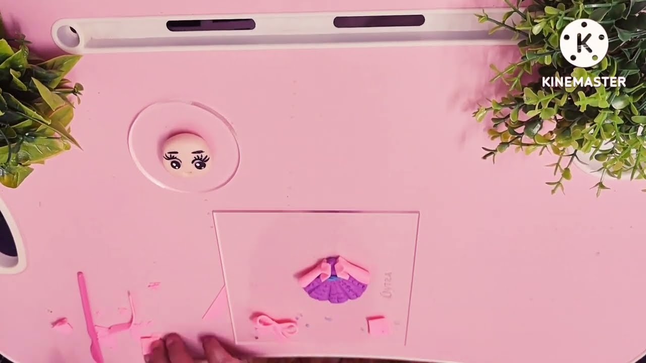 Easy clay doll art for kids 