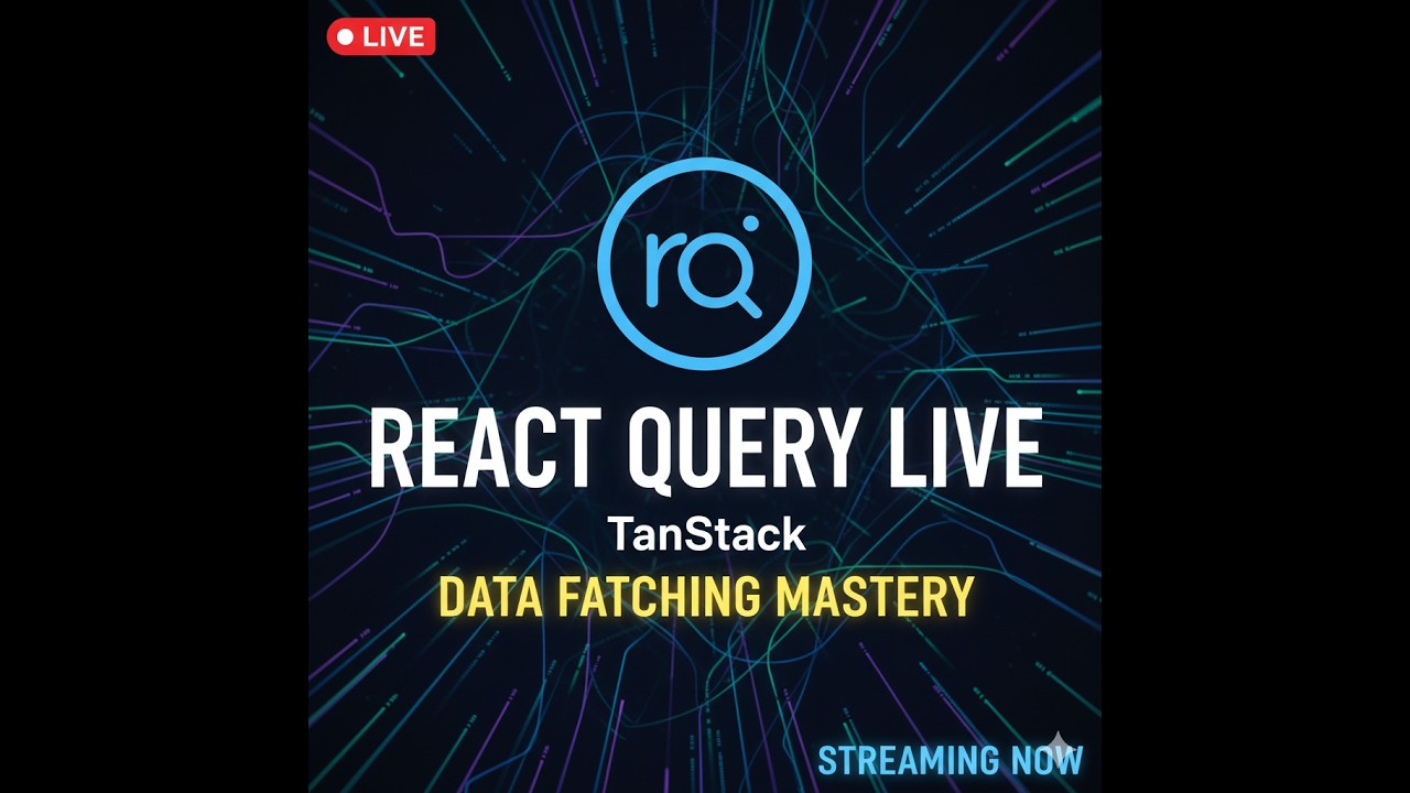 React Query Live: Beginner to Pro in One Stream | @codebymahesh - YouTube