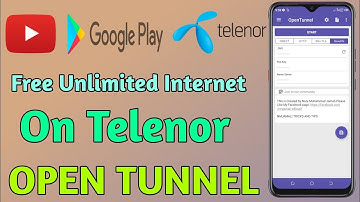 Telenor Free Internet On Open Tunnel Vpn - Free Internet Trick On Telenor - (Technical Waqar)