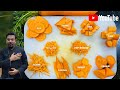 Carrot cutting skills  how to cut a carrot  vegetable cutting  carrot design