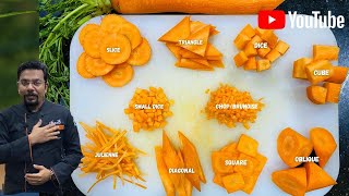 Carrot Cutting Skills | How to Cut a Carrot | Vegetable Cutting | Carrot Design