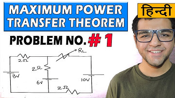 Maximum Power Transfer Theorem problems with solutions in Hindi [ Problem 1 ]