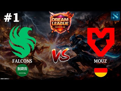 ПЛОТНАЯ И НЕПРЕДСКАЗУЕМАЯ БИТВА ЗА СЛОТ | Falcons vs Mouz #1 (BO3) DL S28