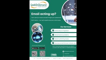 Email acting up?  #geekondemand  #emailsupport #techsupportindia #itexperts