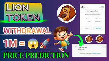 Lion Token Withdrawal 💰 | Lion Token Price | Lion Token Listing 🔥