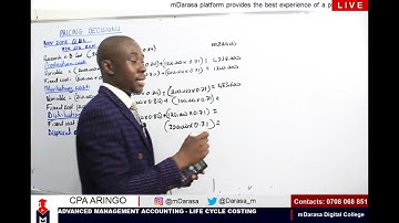 LIFE CYCLE COSTING - ADVANCED MANAGEMENT ACCOUNTING