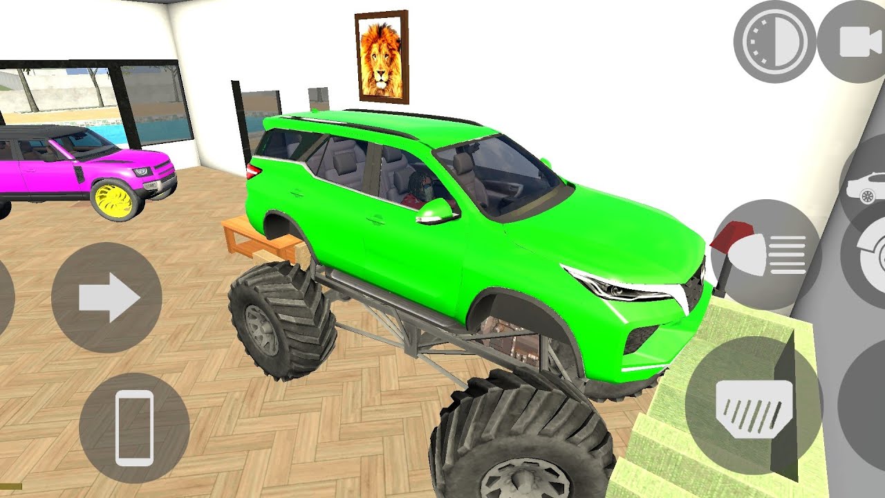 Indian bike driving 3d game me franklin ne apni monster fortuner ko Modifie kar diya hai game 
