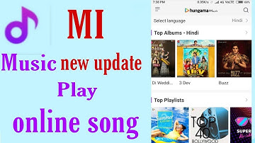 Mi music new update play song on online