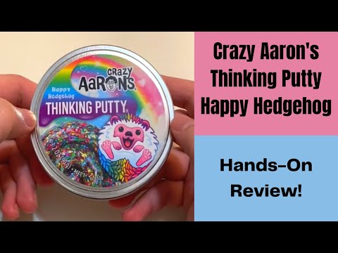 Crazy Aaron's Thinking Putty Happy Hedgehog - Novelty Putty with Tons of Glitter Pieces!