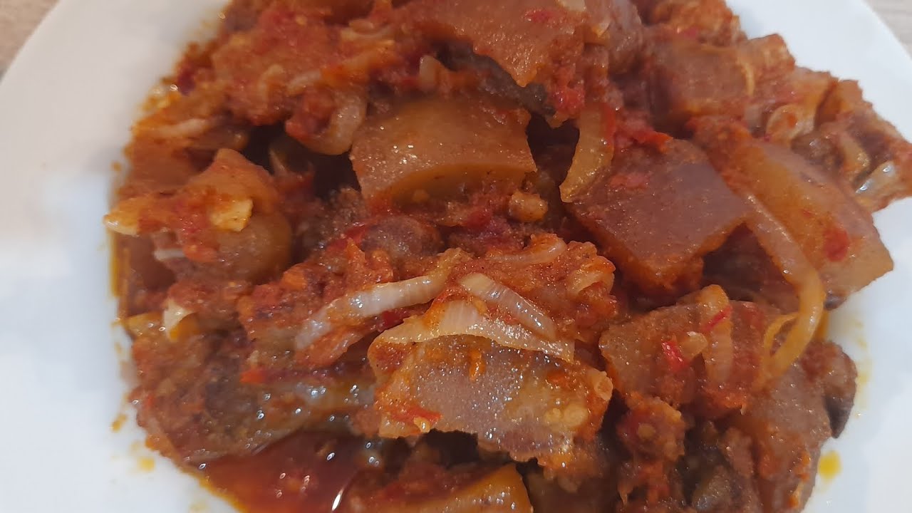 How To Make Pepperd Kpomo Sauce// very delicious kpomo sauce My