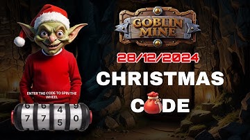 28/12/2024 - Goblin Mine Game Merry Christmas Code كشف كود عجلة الحظ اليوم في بوت العفريت