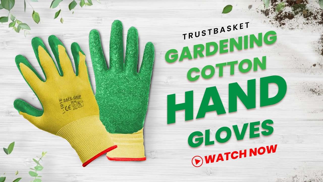 TrustBasket Gardening Cotton Hand Gloves Multipurpose Indoor
