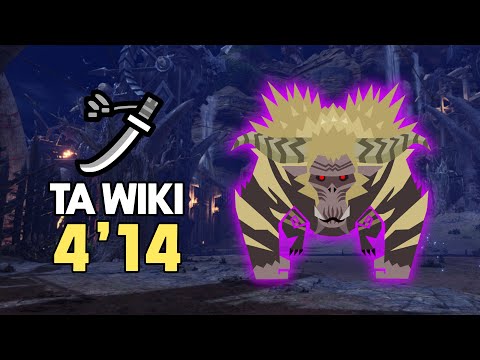 MHWI | Tempered Furious Rajang TA Wiki Rules Long Sword Solo 4'14\