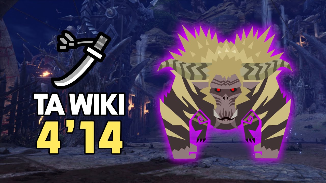 MHWI | Tempered Furious Rajang TA Wiki Rules Long Sword Solo 4'14"51